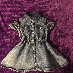 Denim Cold Shoulder Dress